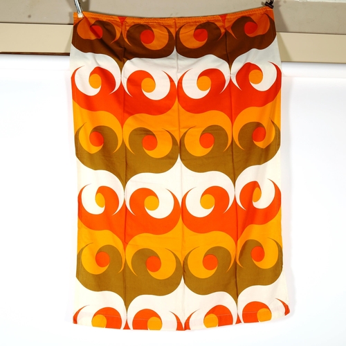 1898 - ARNO THORNER for Moygashel, 1970s, a Cyclo Pop Art fabric / curtain panel, marked on selvedge, 165 x... 