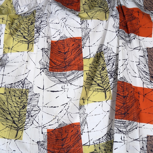 1902 - LUCIENNE DAY for Heals, 1960, a Linden fabric / curtain panel, marked on selvedge, 275 x 120cm