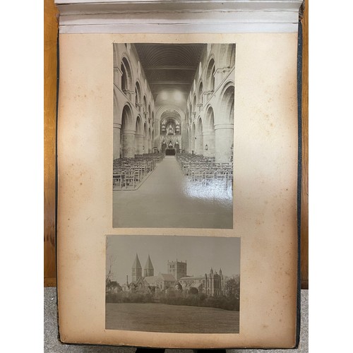 1120 - A collection of early photographs, including a scene in the pool of London 1924, Indian temple scene... 