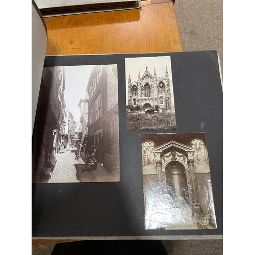 1120 - A collection of early photographs, including a scene in the pool of London 1924, Indian temple scene... 