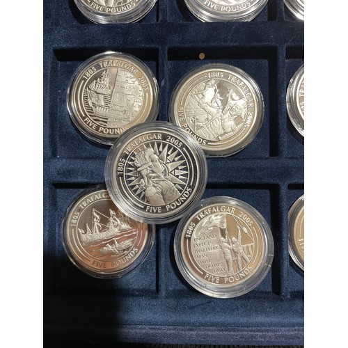 138 - 25 x 1oz silver Britannia Standard Bi-Centenary Anniversary of the Battle of Trafalgar proof £5 coin... 