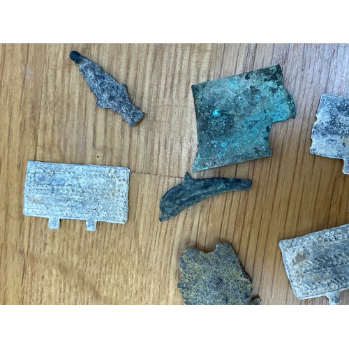 1047 - ANTIQUITIES - a collection of early Chinese knife money, and a collection of early bullet money