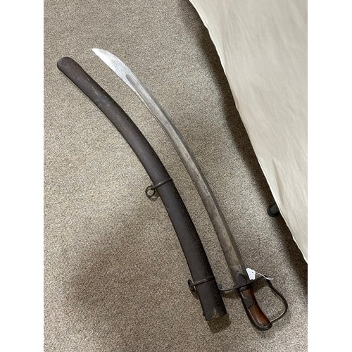 1187 - A 1796 pattern Light Infantry sabre, original metal scabbard