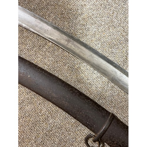 1187 - A 1796 pattern Light Infantry sabre, original metal scabbard