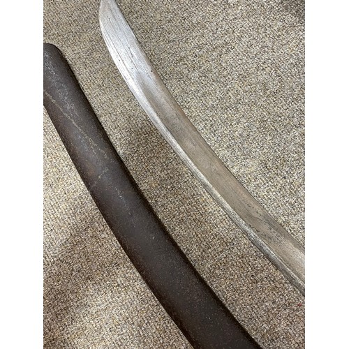 1187 - A 1796 pattern Light Infantry sabre, original metal scabbard