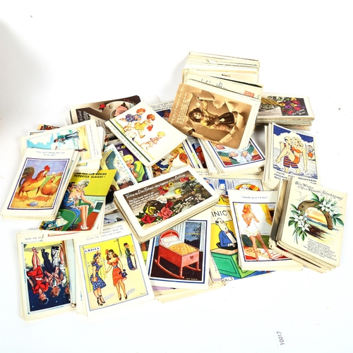 103 - A quantity of Vintage comical postcards (boxful)