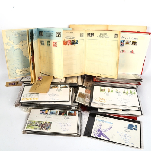 105 - A quantity of postage stamps and First Day Covers