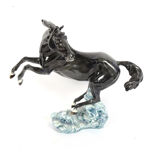 129 - A Royal Doulton Prestige Edition 'Nightfall' porcelain horse figure, HN4887, model by Alan Maslankow... 