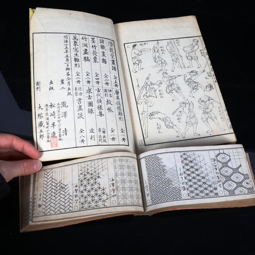 135 - An Antique Japanese painting book, and a similar painting pattern book (2)