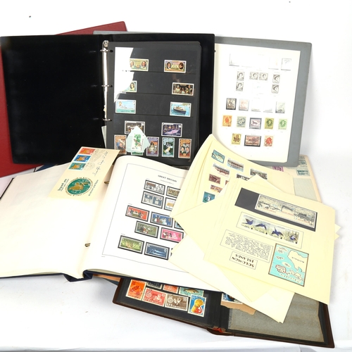 235 - Various Vintage stamp albums, including Savoy Victory, Malta cigarette cards etc (boxful)