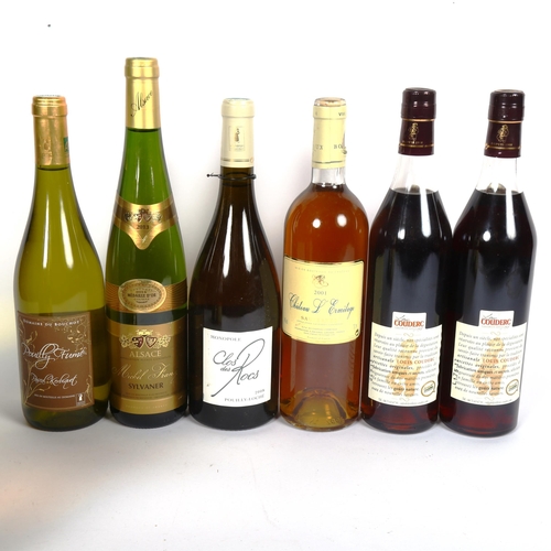 318 - 12 bottles of red and white wine, and Cuvee, including Chateau L'Ermitage Sauternes 2001 (12)