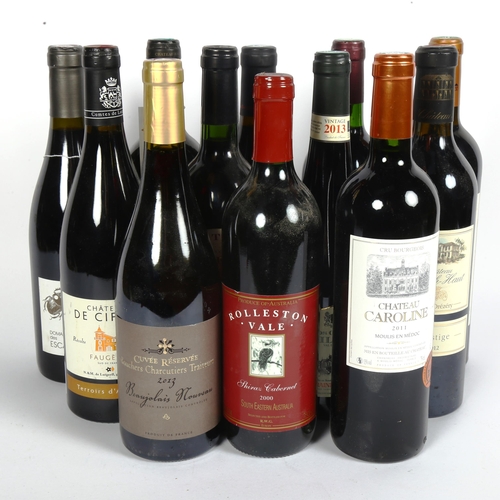 319 - 12 bottles of red wine (12)