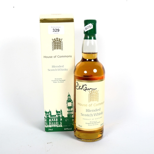 329 - A David Cameron signed House of Commons Blended Scotch Whisky, boxed