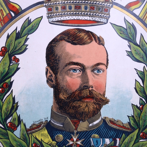 83 - A 1910 George V Coronation poster, 61cm x 93cm