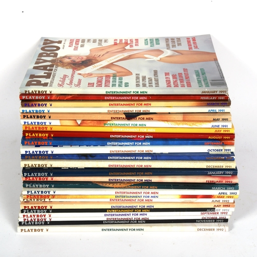 99 - A complete series of 1991-1992 Playboy magazines