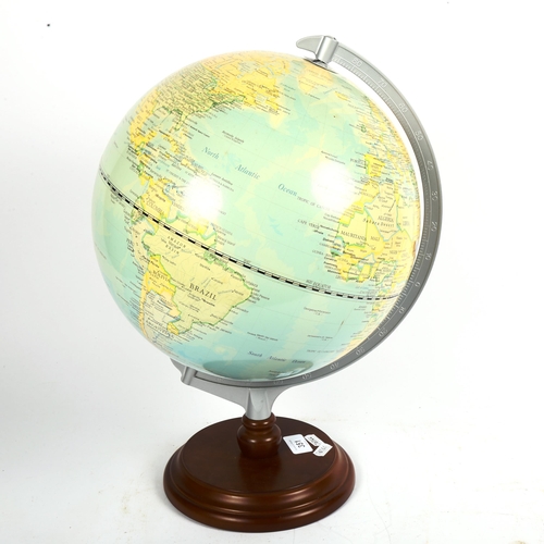 351 - A modern terrestrial globe on stand, diameter 30cm