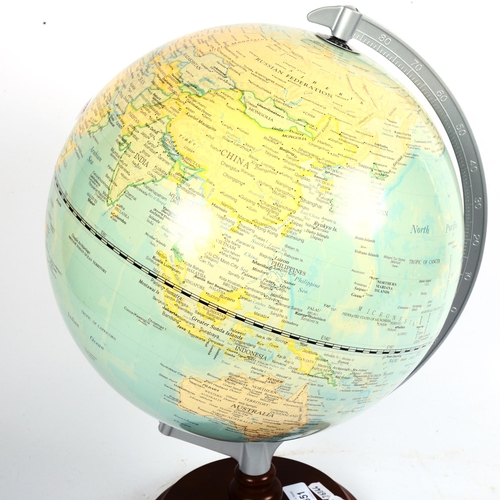 351 - A modern terrestrial globe on stand, diameter 30cm