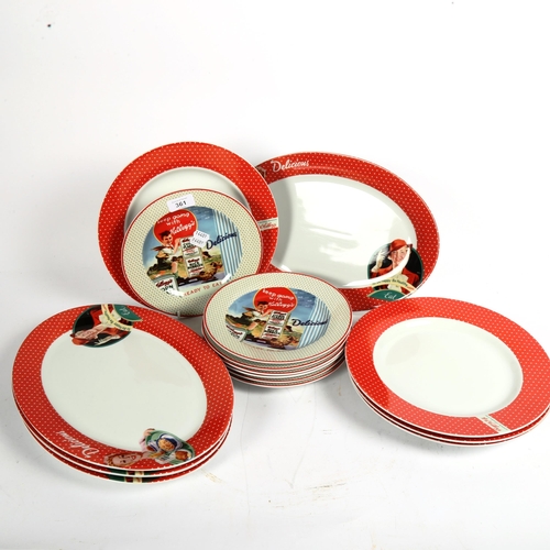 361 - A group of Portmeirion Vintage Kellogg's pattern dinnerware