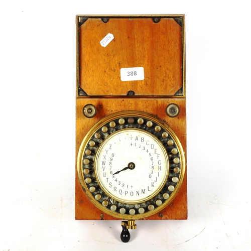 388 - An Antique Siemens Brothers & Co pointer telegraph box, 35cm x 20cm