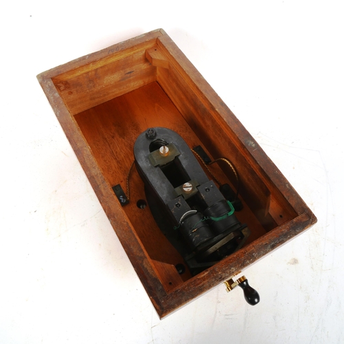 388 - An Antique Siemens Brothers & Co pointer telegraph box, 35cm x 20cm