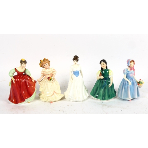 689 - 5 Royal Doulton figures, including Wendy and Melody