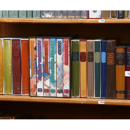 701 - A shelf of folio books, including Anthony Trollope, and Thomas Hardy