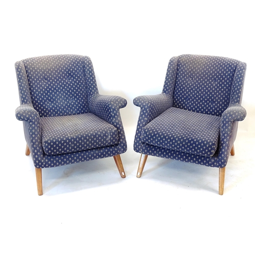 2003 - A pair of mid-century G Plan Brandon B500 lounge chairs