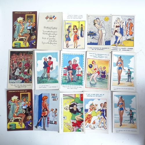 103 - A quantity of Vintage comical postcards (boxful)