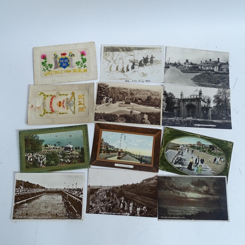 206 - A group of Vintage topographical postcards, including Hastings Rye and other local