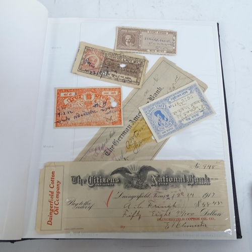 158 - 2 albums of world banknotes, including Bombay Province, American Bank of China etc