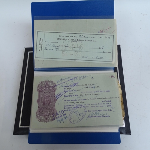 158 - 2 albums of world banknotes, including Bombay Province, American Bank of China etc