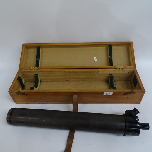 207 - A cased Second World War Period W Ottway 1941 no, 2 telescope, length 51cm