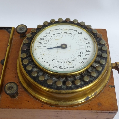 388 - An Antique Siemens Brothers & Co pointer telegraph box, 35cm x 20cm