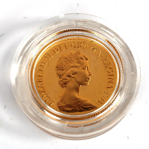 119 - Royal Mint 1980 gold proof sovereign coin, boxed