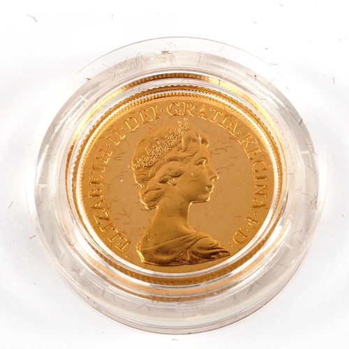 121 - Royal Mint 1981 gold proof sovereign coin, limited edition of 50,000, boxed