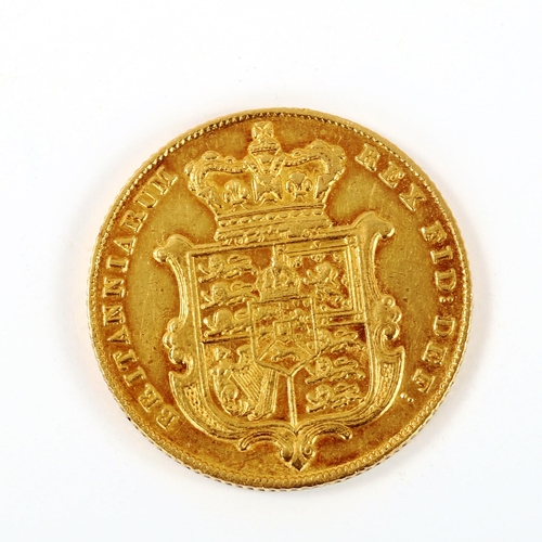 131 - A George IV 1829 gold full sovereign coin, 7.9g