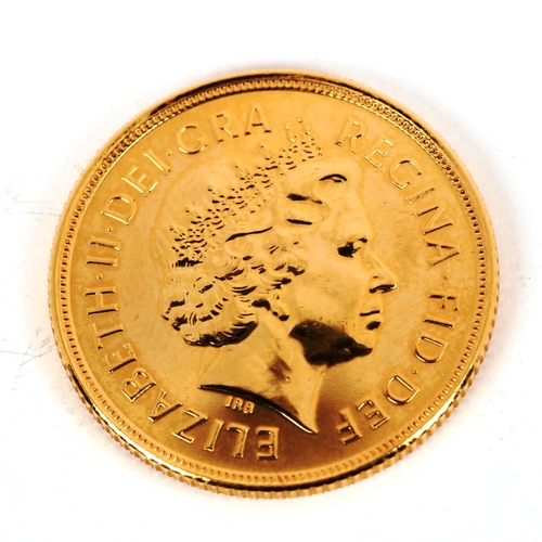 161 - An Elizabeth II 2003 gold full sovereign coin, 7.9g