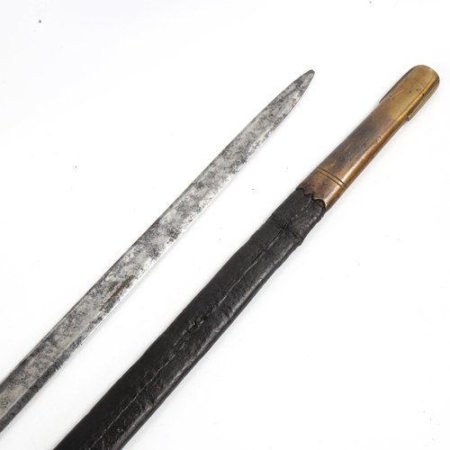 1012 - Late 18th century Infantry Officer's spadroon sword of the 23rd Regiment, the straight fullered blad... 