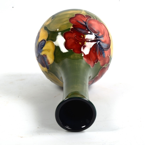 1050 - MOORCROFT POTTERY - a narrow-necked vase, painted signature, height 22cm