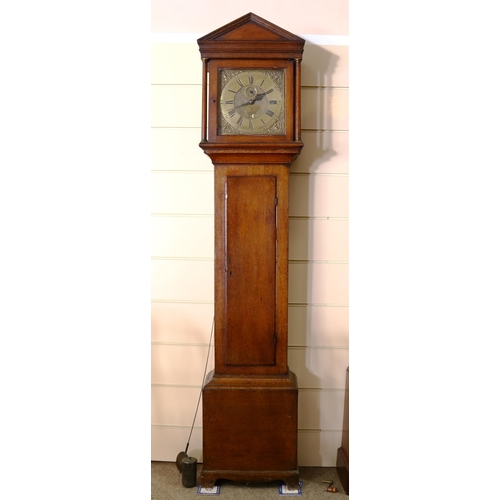 73 - An 18th century oak longcase clock, by Robert Cutbush of Maidstone, 11