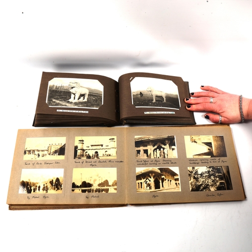 1100 - Views Of My Tour Peking photograph album, containing 100 photographs, and an album of early 20th cen... 