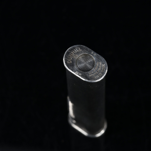 1364 - A Dunhill silver plated pocket lighter in leather case, length 7cm