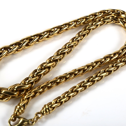 241 - An 18ct gold graduated link chain necklace, length 38cm, 29.7g