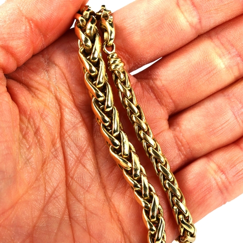 241 - An 18ct gold graduated link chain necklace, length 38cm, 29.7g