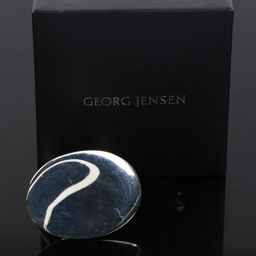 505 - GEORG JENSEN - a large Danish sterling silver Serenity ring, designed by Vivianna Torun Bulow-Hube, ... 