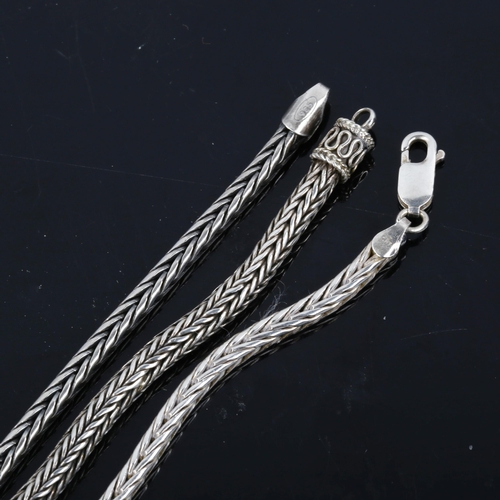 561 - 3 Danish silver chain bracelets, makers include Sue Sandek and Jens Ove Pedersen, lengths 20cm and 2... 