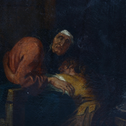 19th century oil on canvas, Classical scene, unsigned, 51cm x 61cm