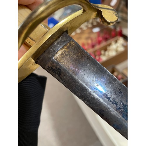 1012 - Late 18th century Infantry Officer's spadroon sword of the 23rd Regiment, the straight fullered blad... 