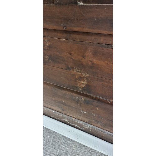 1378 - An impressive 19th century Neo-Classical design walnut 2-door cupboard, the 2 finely carved and pane... 