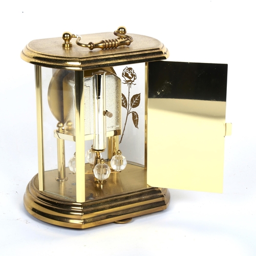 774 - A Hermle quartz 400-day style clock